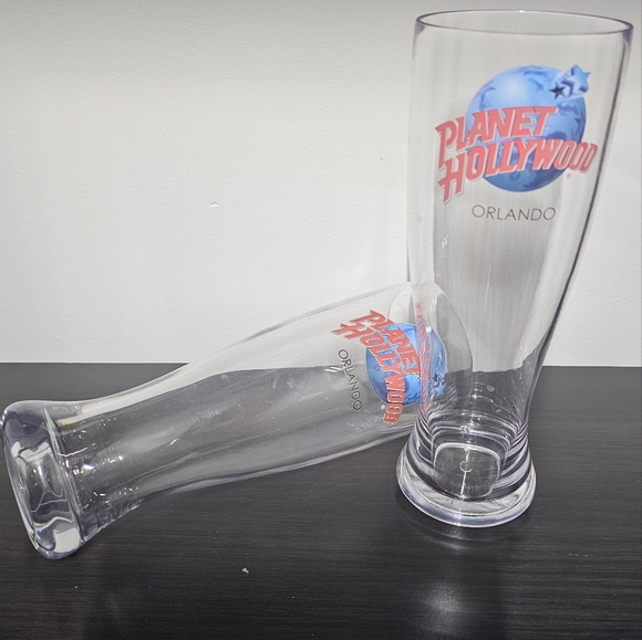 Planet Hollywood Orlando 9" Collectible Beer Pilsner Glass Souvenir - Picture 5 of 5